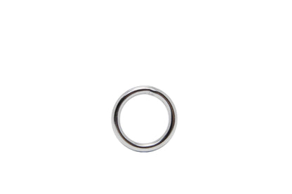 Love In Leather Stainless Steel Cock Ring - 4 Sizes