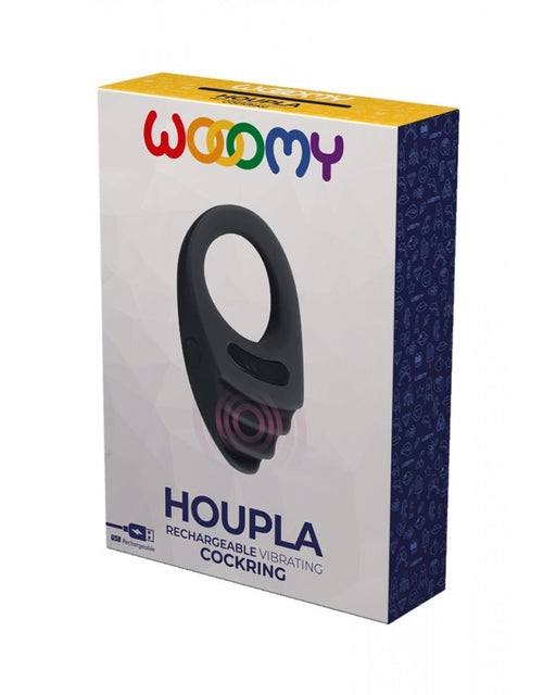 Adrien Lastic Wooomy Houpla Rechargeable Vibrating Cock Ring Black