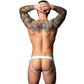 Male Power Marble Jock Strap White  Size S/M or L/XL