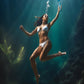 Le Wand Dive Submersible Rechargeable Vibrating Massager Vibrator Blue