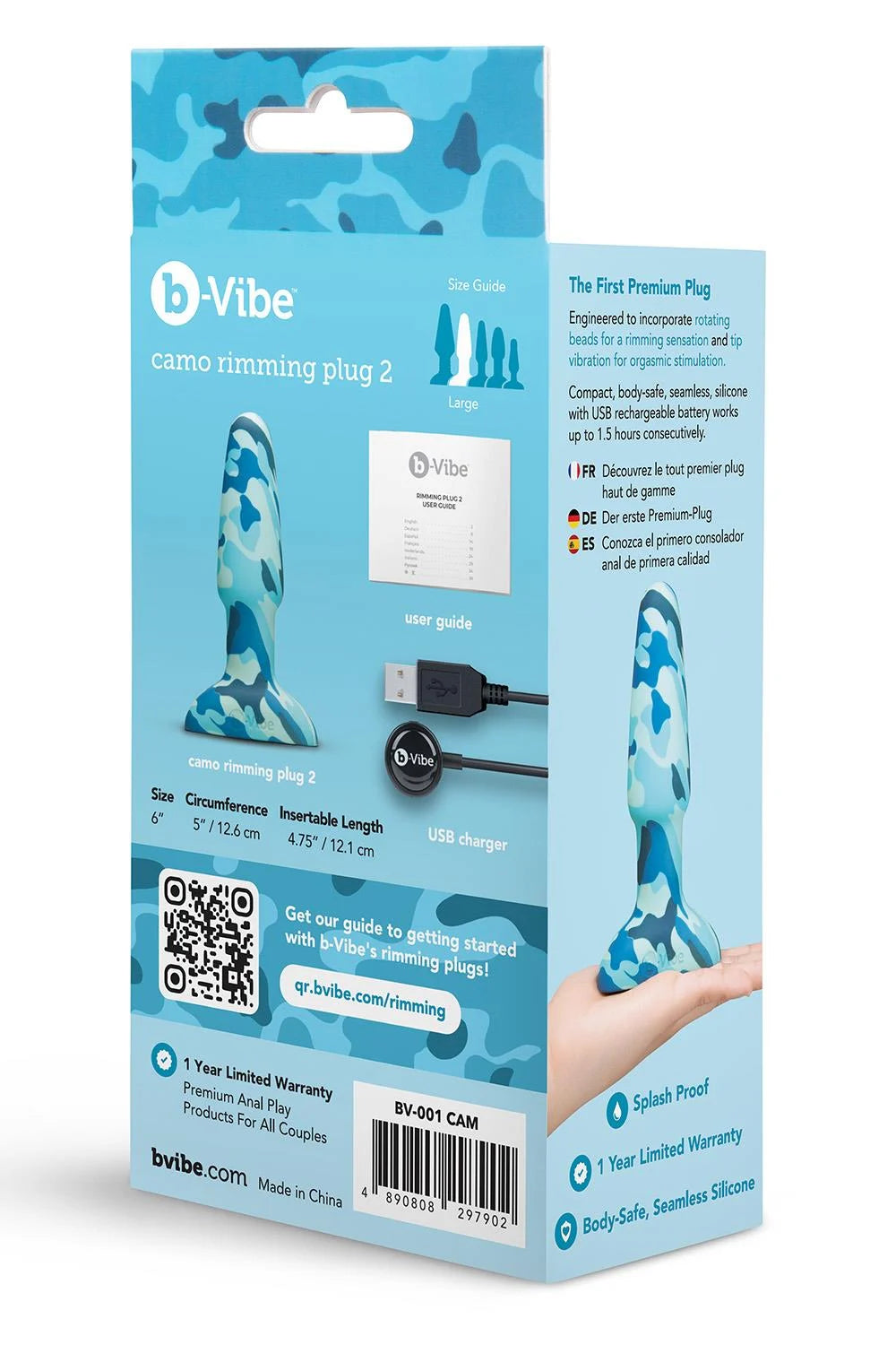 COTR | B-Vibe Rimming Plug 2 Camo Vibrating Anal Plug