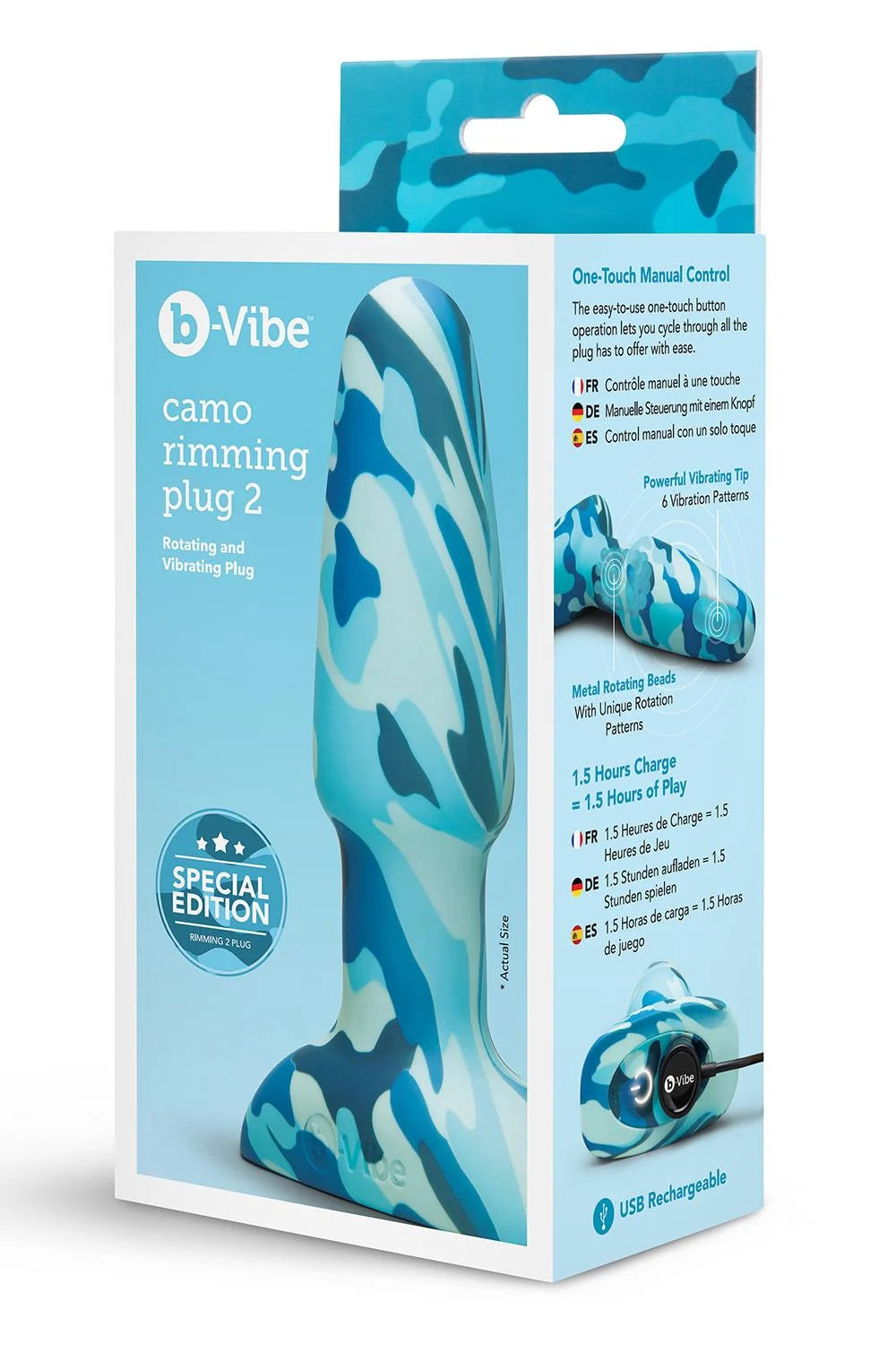 COTR | B-Vibe Rimming Plug 2 Camo Vibrating Anal Plug