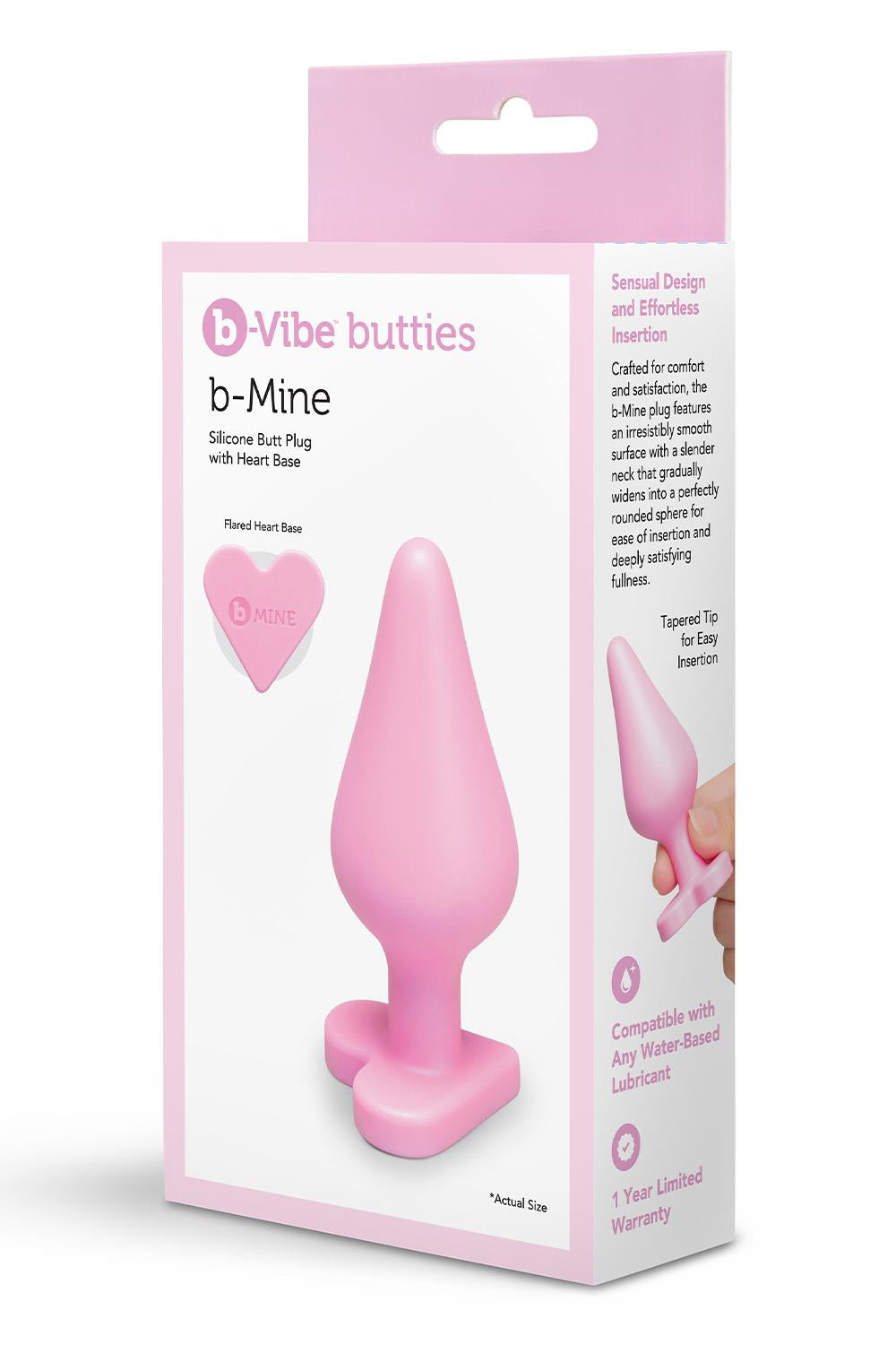 COTR | B-Vibe Butties B-Mine Silicone Heart Butt Plug