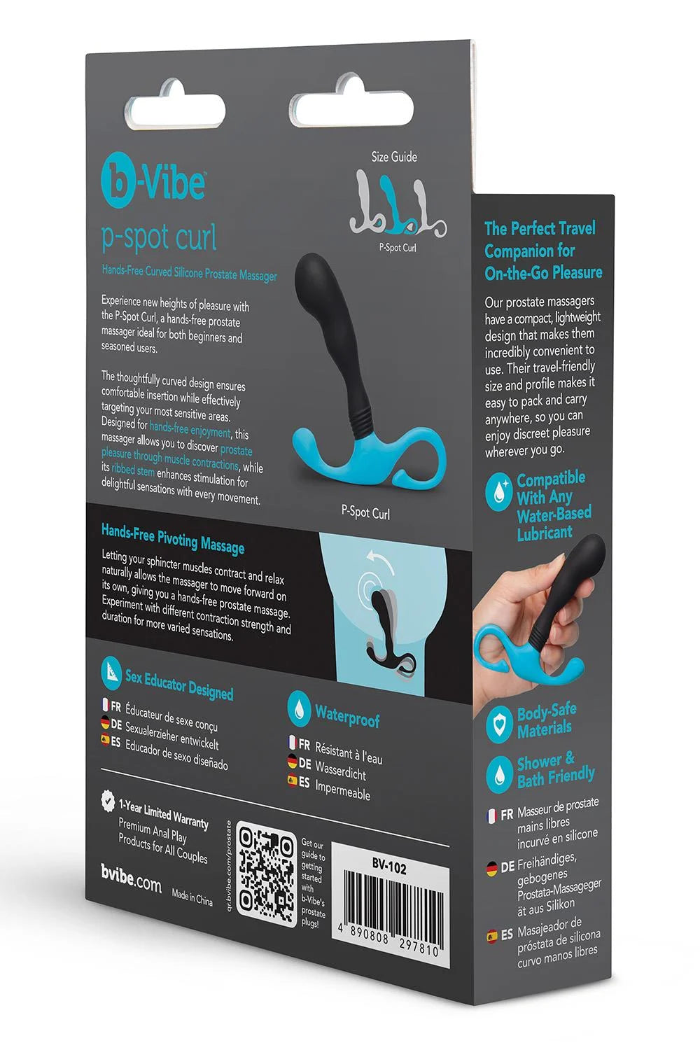 COTR | B-Vibe P-Spot Curl - Hands-Free Prostate Massager