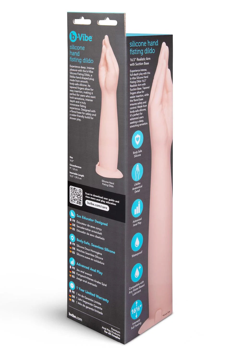 COTR | B-Vibe Silicone 16.5" Hand Fisting Dildo Flesh