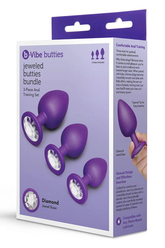 COTR | B-Vibe Jewel Butties Bundle - 3 Piece Anal Training Set