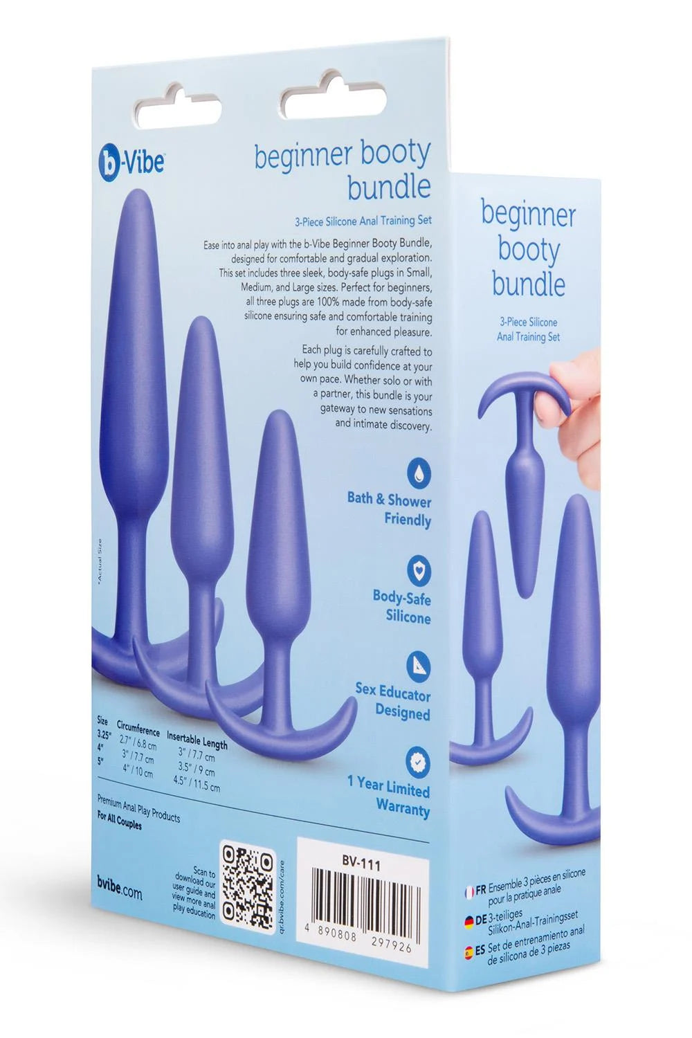 COTR | B-Vibe Butties Beginner Booty Bundle - 3 Piece Silicone Anal Training Set