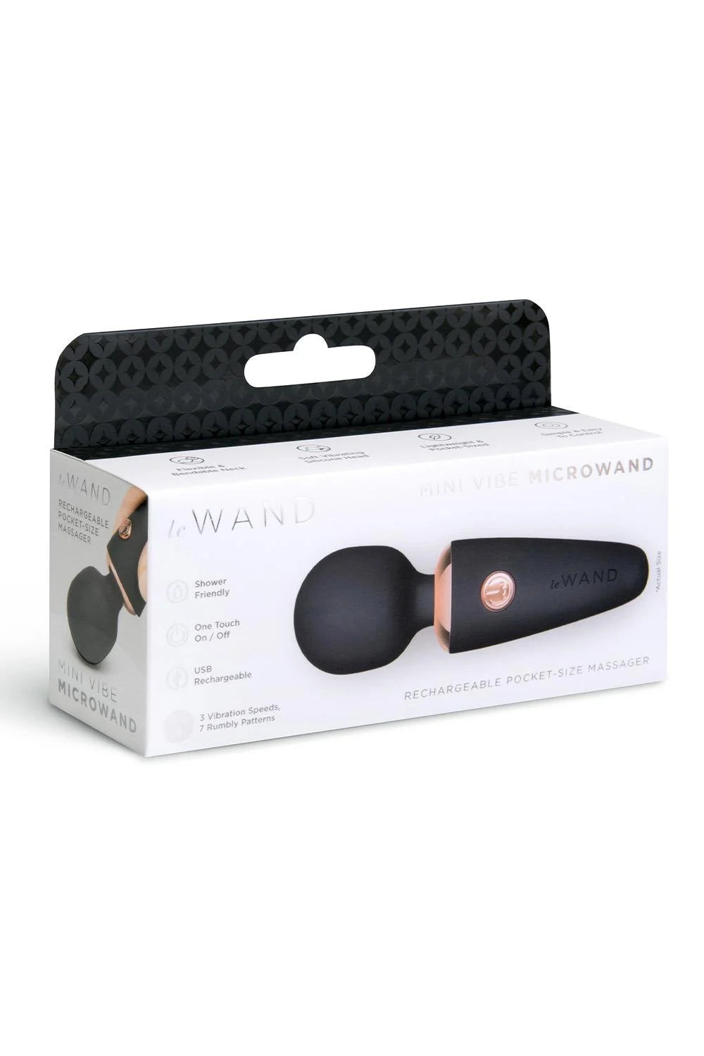 Le Wand Mini Vibe MicroWand Micro Wand Massager Black