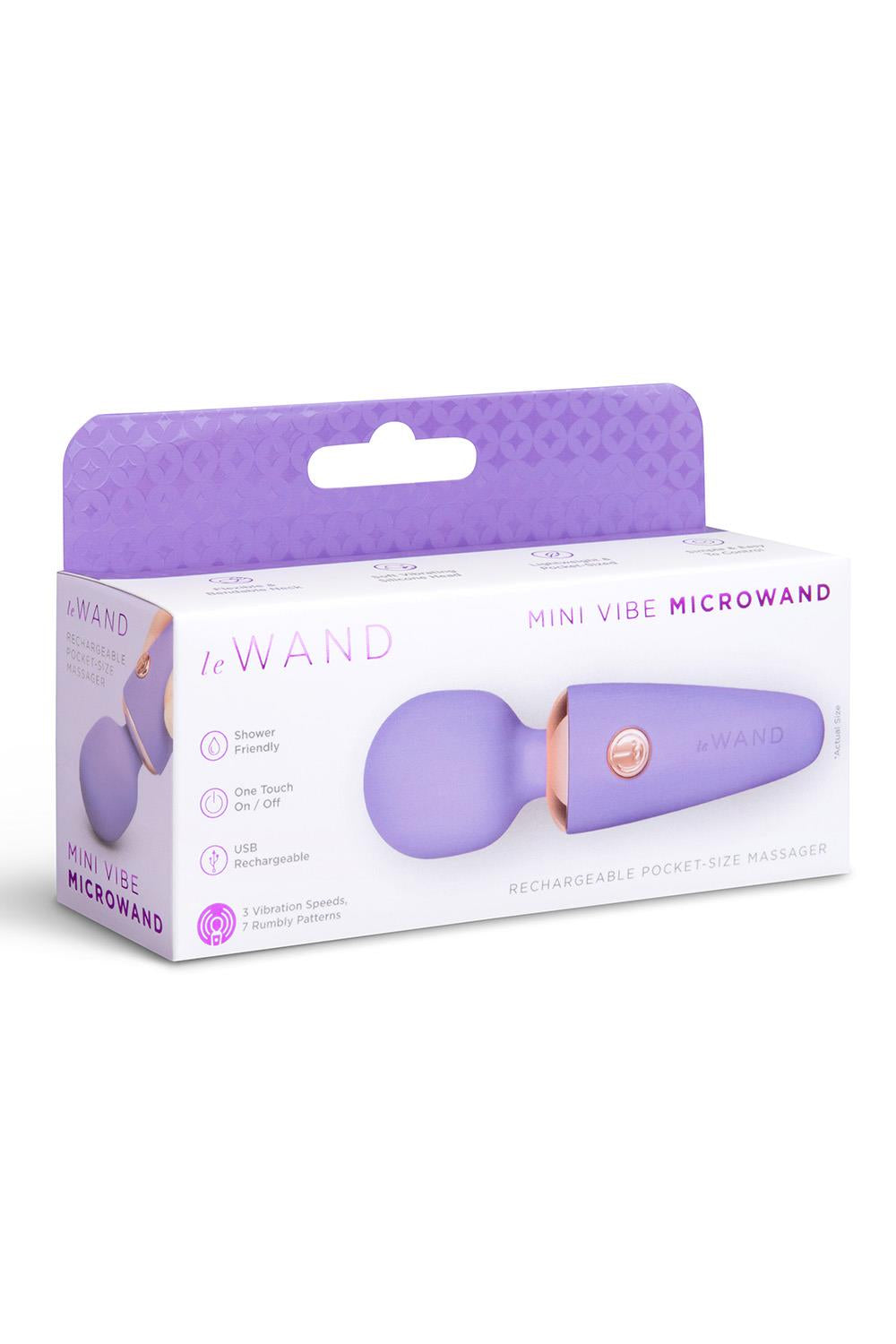 Le Wand Mini Vibe MicroWand Micro Wand Massager Violet