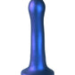 Shots Toys | OUCH! Ultra Soft Curvy G-Spot Dildo - 7" / 17 cm - Metallic Blue