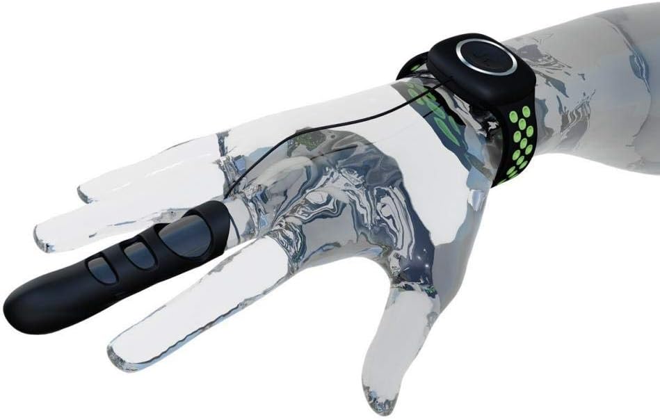 Adrien Lastic Touche Finger Vibrator Green-Black