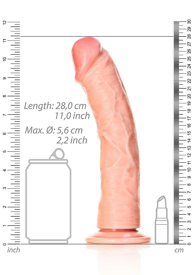 Shots Toys | REALROCK Realistic Regular Curved Dildo - Flesh 25.5cm (10") Dong
