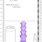 Shots Toys | REALROCK Crystal Clear 5.5" Curvy Dildo/Plug - Purple