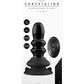 Shots Toys | Ribbly - Glass Vibrator With Suction Cup and Remote - Black