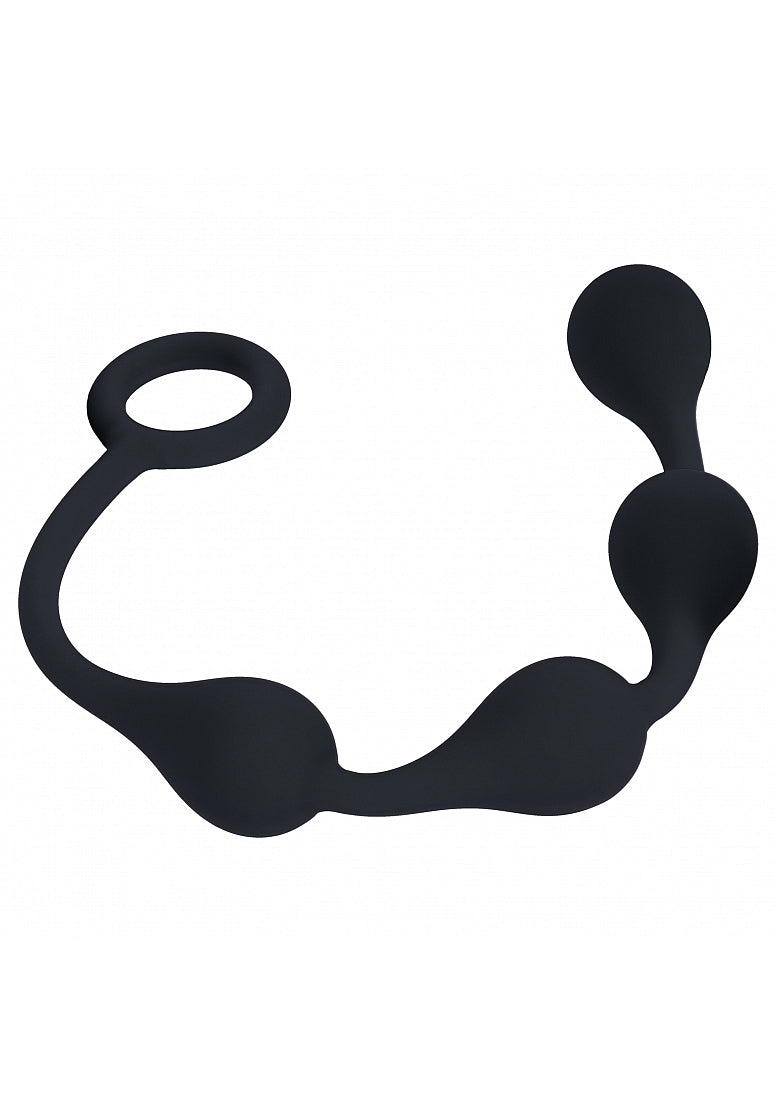 Shots Toys | LEVELZ - Waterdrop Silicone Anal Balls - S - 20mm - Black