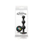 NS Novelties | Glams Ripple - Rainbow Gem - Black 11.4cm Butt Plug with Rainbow Gem Base