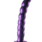 Shots Toys | OUCH! Beaded G-Spot Dildo - 8" / 20.5 cm - Metallic Purple