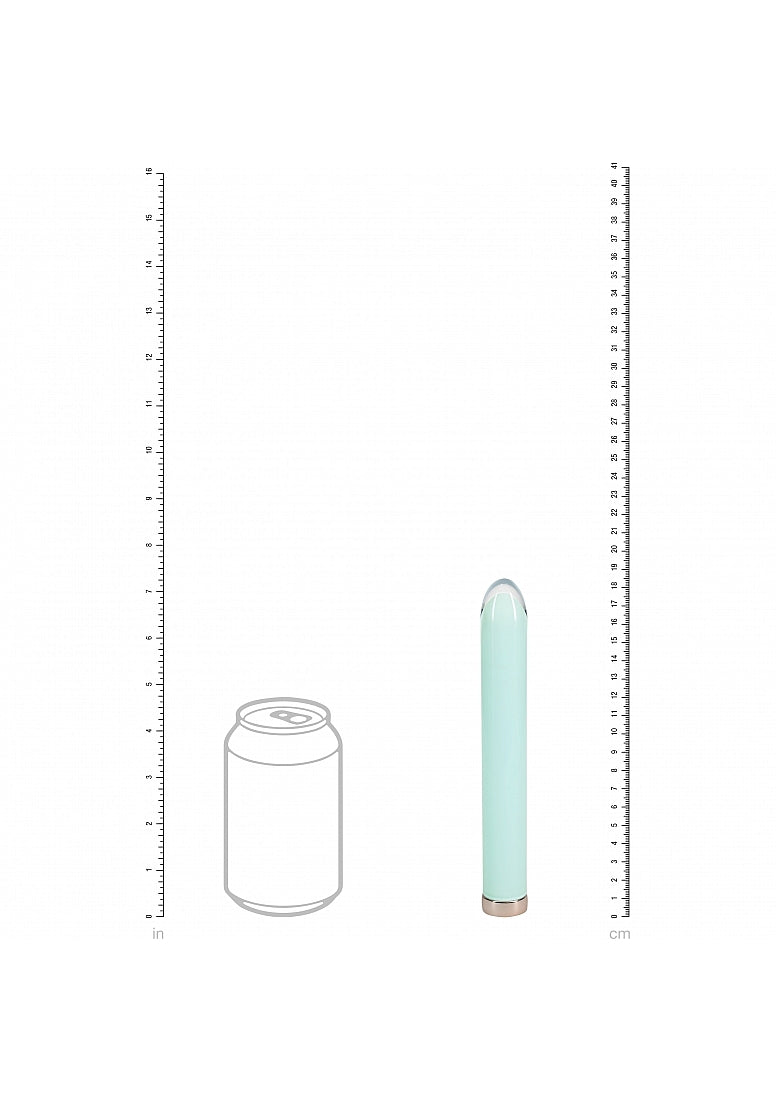 Shots Toys | LOVELINE Sparkle - 6.3" Glass Vibrator - Green