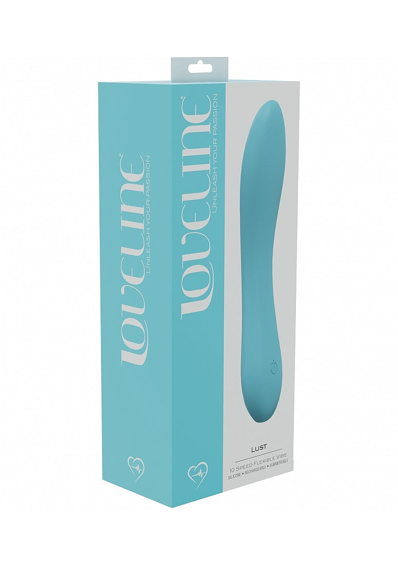LOVELINE Lust - Blue 17cm USB Rechargeable Vibrator