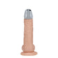 Shots Toys | REALROCK 6" Vibrating Dildo with Metal Head and Wireless Remote - Flesh