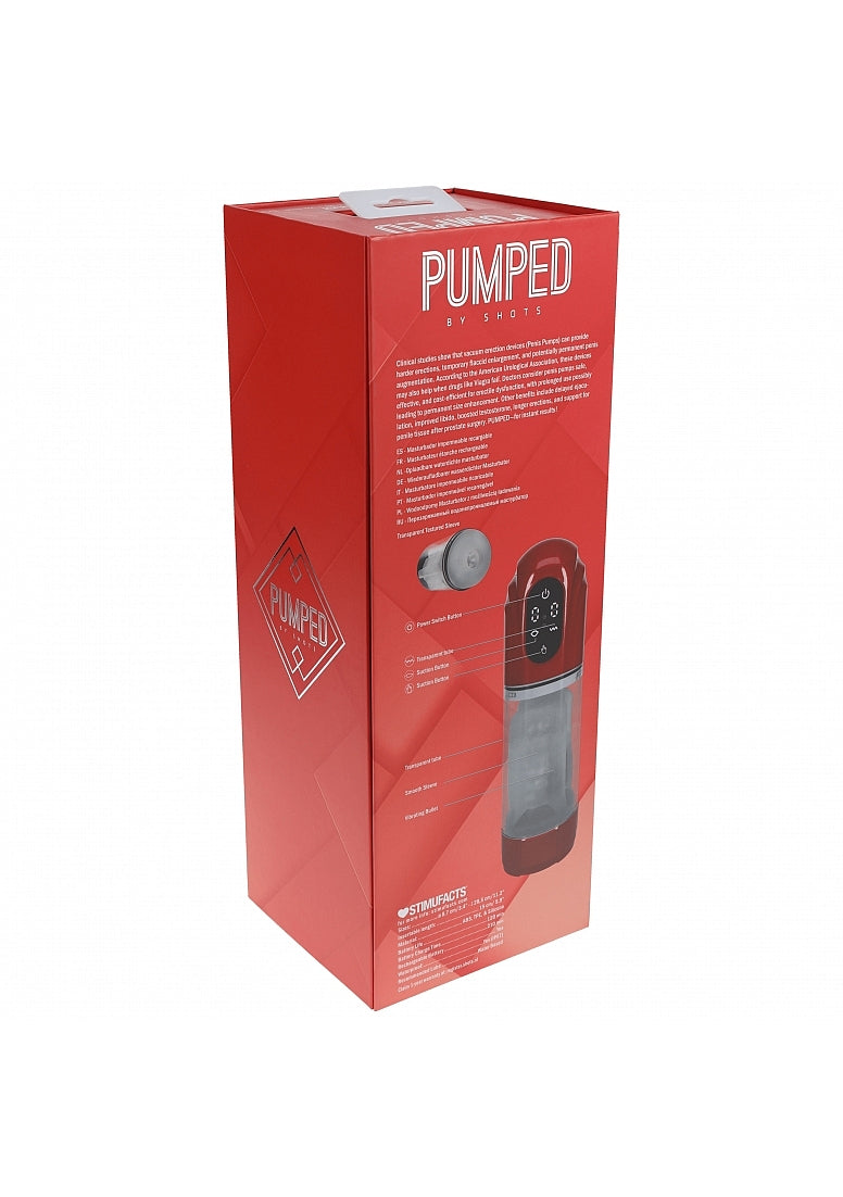 Shots Toys | PUMPED TechnoThrust Auto Masturbator Pump Metallic Red