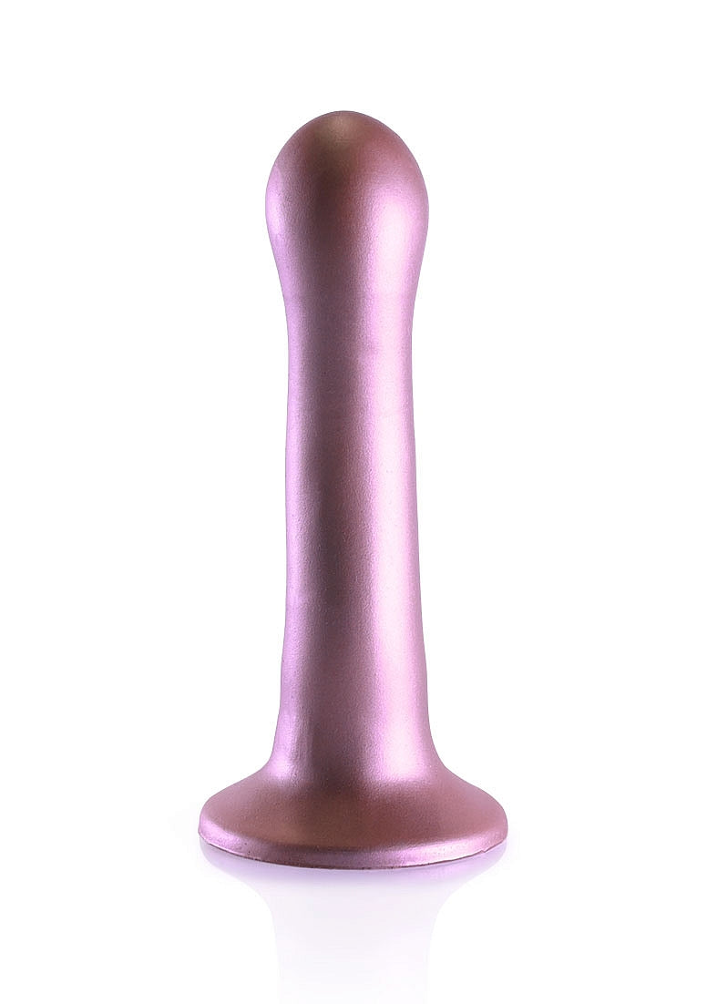 Shots Toys | OUCH! Ultra Soft Curvy G-Spot Dildo - 7" / 17 cm - Rose Gold