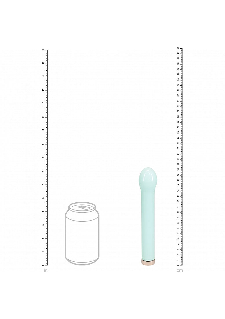 Shots Toys | LOVELINE Celestia - 6.3" Bulb Tip Glass Vibrator - Green