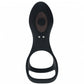 Shots Toys | LEVELZ - Vibrating Silicone Cock & Ball Ring with Shaft Loop - Black