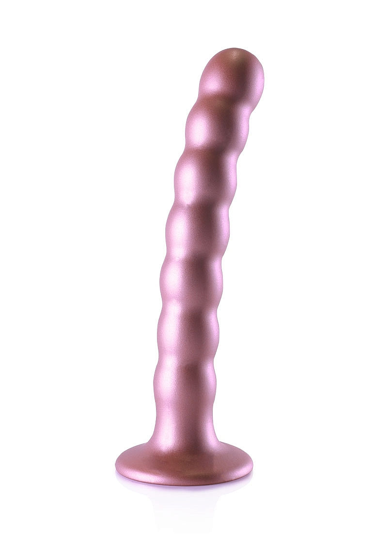Shots Toys | OUCH! Beaded G-Spot Dildo - 6.5" / 16.5 cm - Rose Gold