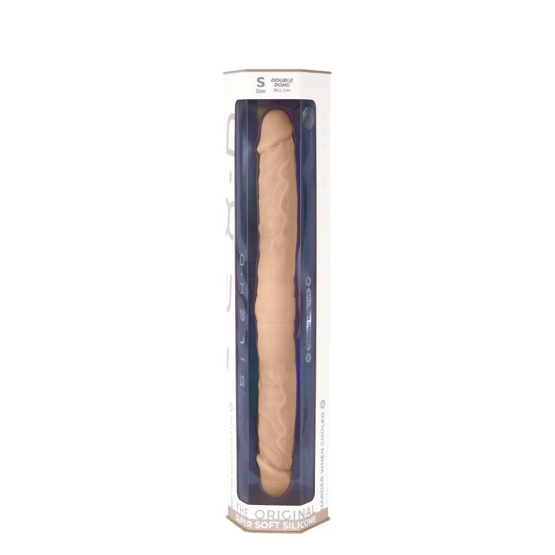 Adrien Lastic Silexd Model 1 Dual Density Double Dong - Small 15" / 38.5cm - Flesh