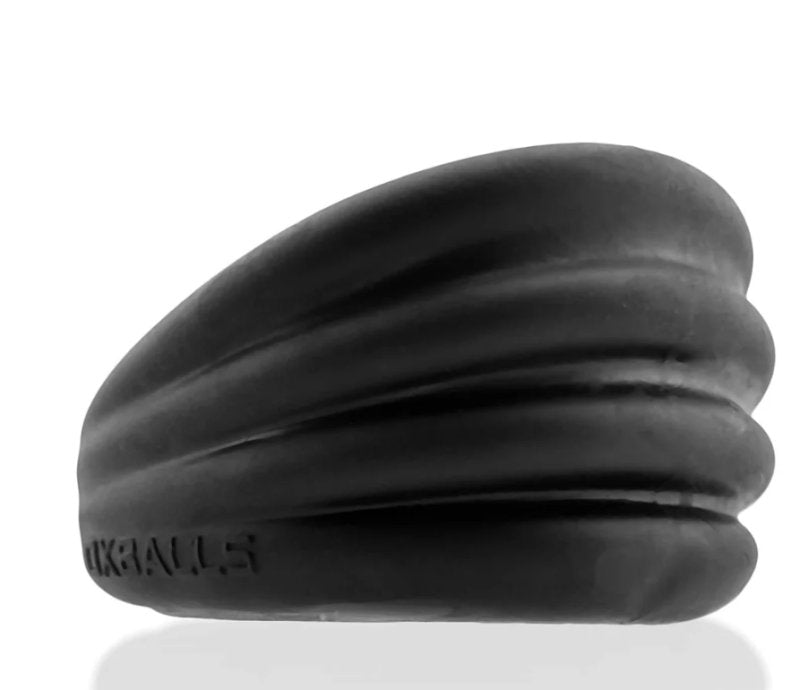 Hunkyjunk Expander Slimmer Scoop Style Cockring Black Fog