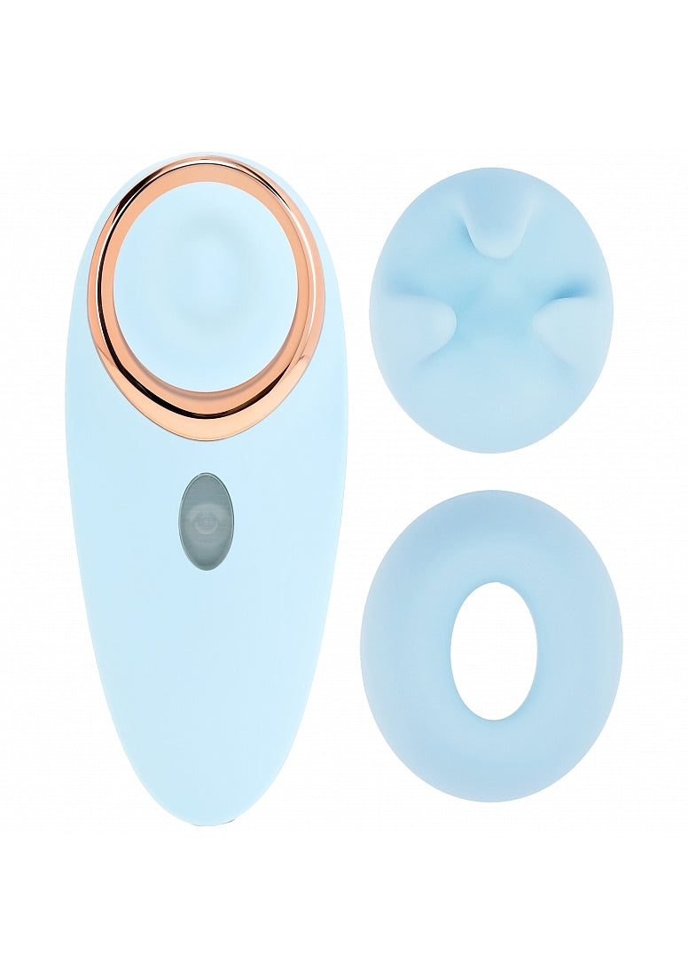 Shots Toys | LOVELINE Aurie - AirTapTech Tapping and Sucking Vibrator - Blue