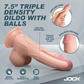 Curve Toys | JOCK Hard-Core 7.5" Triple Density Dildo with Balls