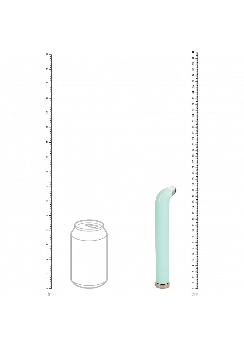 Shots Toys | LOVELINE Aurora - 6.3" G-Spot Glass Vibrator - Green