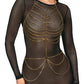Orion | Cottelli Accessories - Body Chain Gold Two Piece Look