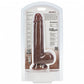Shots Toys | REALROCK Straight Realistic Dildo with Balls - Brown 18cm (7") Dong