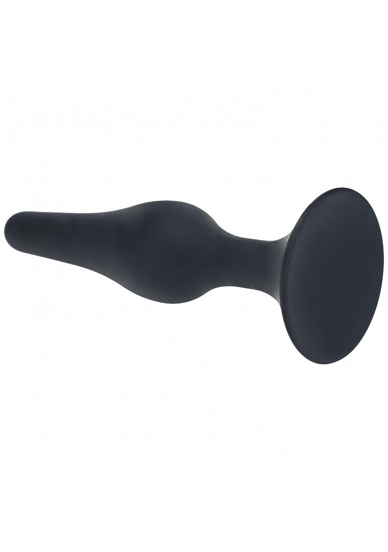 Shots Toys | LEVELZ - Slim Silicone Anal Plug - Medium - Black