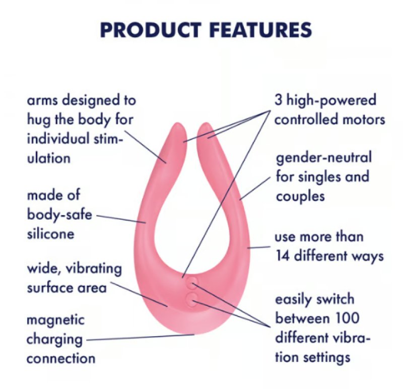 Satisfyer Endless Joy Pink - Couples Vibrator