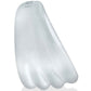 Hunkyjunk Expander Slimmer Scoop Style Cockring Clear Steam