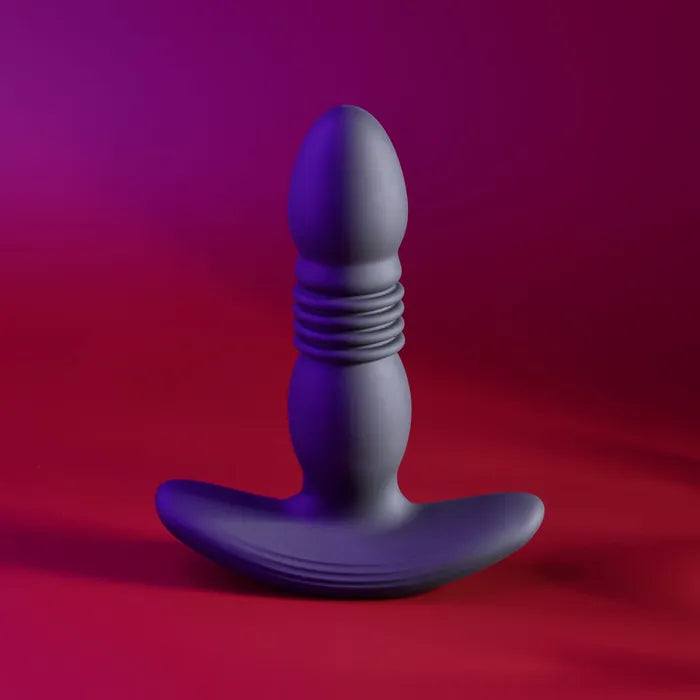 Playboy Pleasure TRUST THE THRUST Black 13.7cm USB Thrusting Butt Plug Wireless