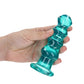 Shots Toys | REALROCK Crystal Clear 5.5" Curvy Dildo/Plug - Turquoise