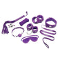 WhipSmart Fuzzy Everything You Need Bondage Kit - 12 Piece Set