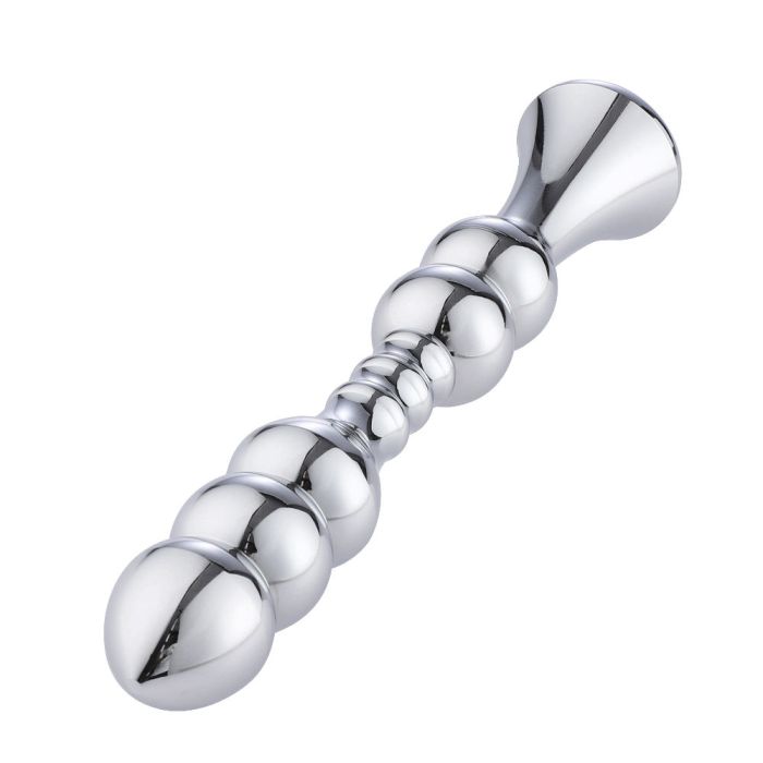 Hismith 8.2" Smooth Aluminium Beaded Anal Dildo (KlicLok)