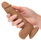 CalExotics Dual Density Silicone Studs Dildo 5”/12.75 cm - Brown