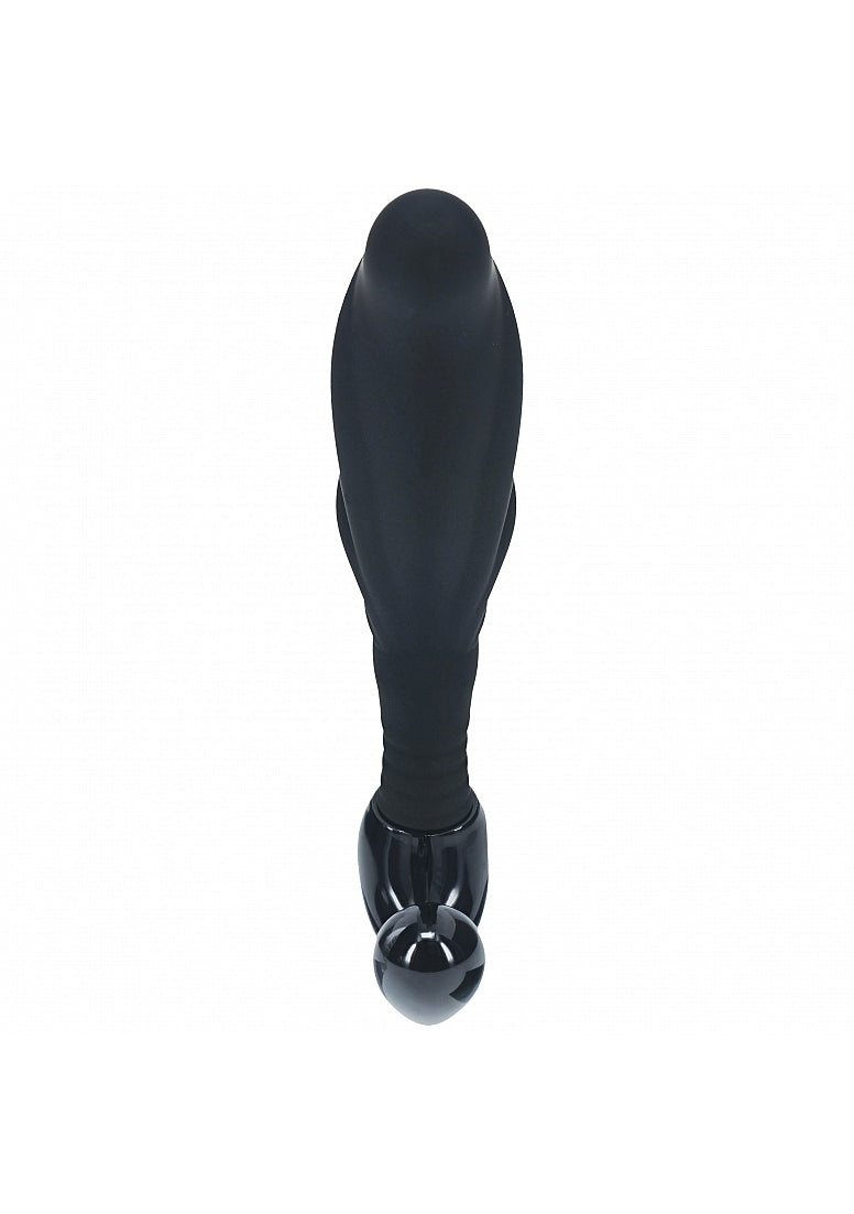 Shots Toys | LEVELZ - Rippled with Hard Loop Silicone Prostate Massager - M - Black
