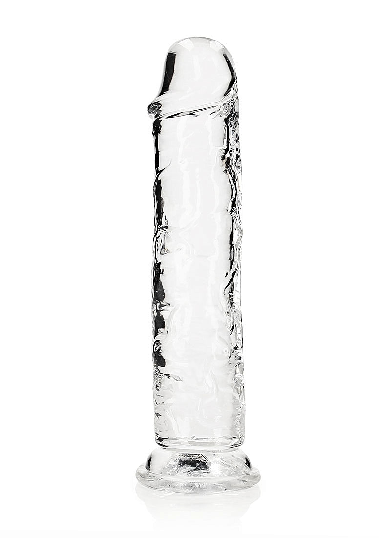 Shots Toys | REALROCK Crystal Clear 10" Straight Dildo No Balls - Translucent