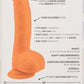 CalExotics Neon Silicone Studs Dildo 6"/15.25 cm - Orange