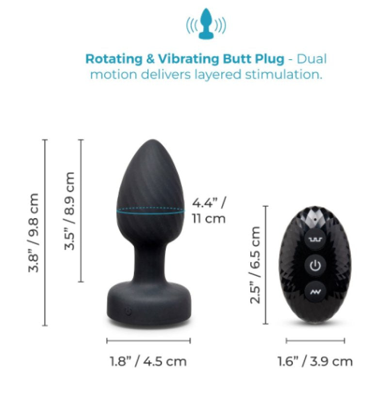 COTR | B-Vibe Light Up Vibrating Butt Plug with Remote