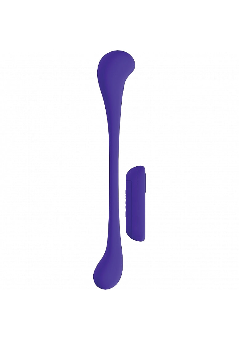 Shots Toys | LOVELINE FlexEase - Remote Controlled Flexible Dual Ended Vibrator - Purple