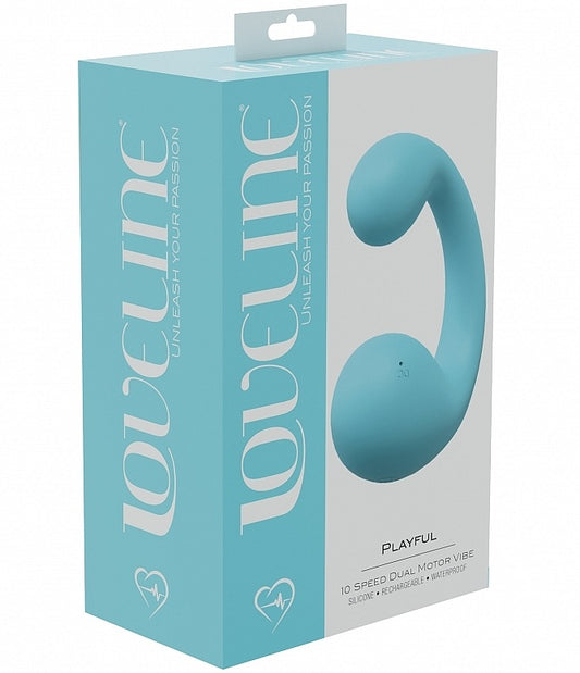 Shots Toys | LOVELINE Playful - 10 Speed Dual Motor Vibrator - Blue